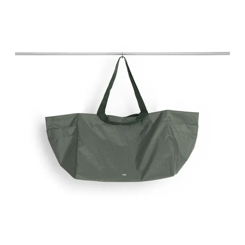 Online HAY Bolsa Grid Weekend Bag, Dark green, large Verde