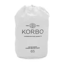 KORBO Bolsa ropa sucia , 65 L Blanco