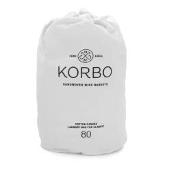 New KORBO Bolsa ropa sucia , 80 L Blanco
