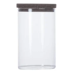 Sale Sagaform Bote con tapa de corcho Nature, transparente- oscuro Marrón