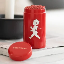 Solstickan Design Bote de cerillas Solstickan 100-pack, Rojo