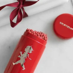 Solstickan Design Bote de cerillas Solstickan 100-pack, Rojo