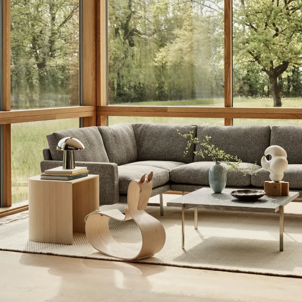 Best Fritz Hansen Caballito balancín Rocking Horse, Fresno lacado incoloro Beige