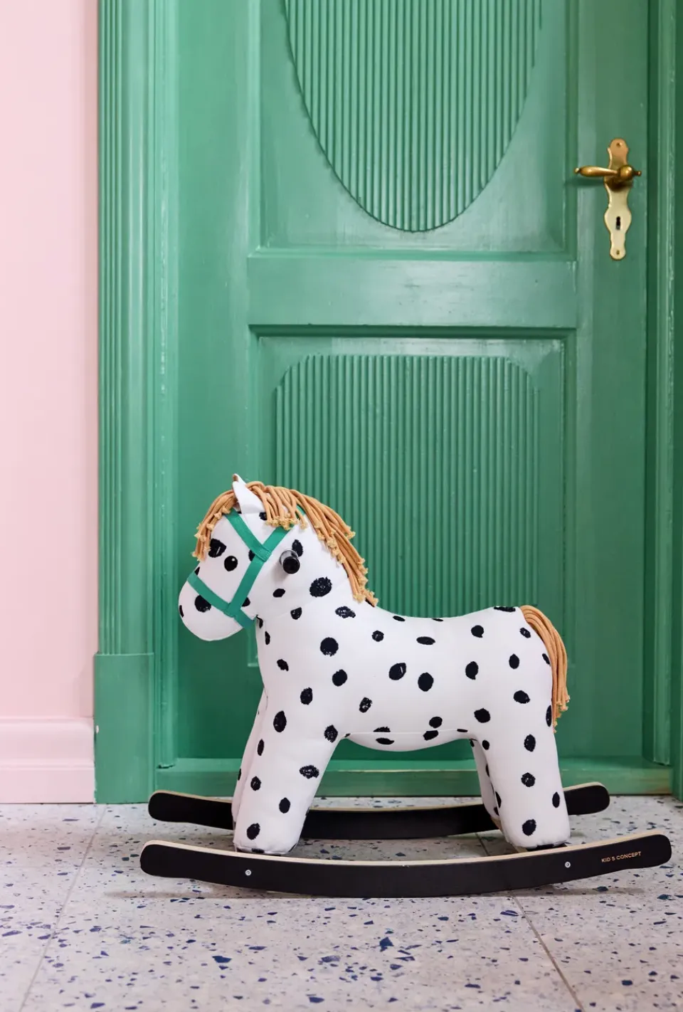 Sale Kid's Concept Caballo balancín Pippi, Blanco-negro BlancoNegro