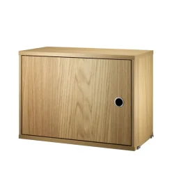 Sale String Cabinet con puerta batiente , Roble, 58x30 cm Beige
