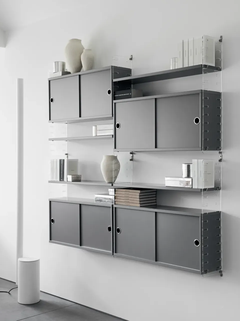 New String Cabinet con puertas correderas , Roble, 78x20 cm Beige