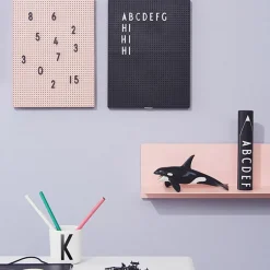 Online Design Letters Caja con letras , Letras negras Negro