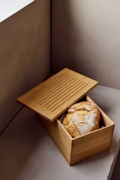 Discount Andersen Furniture Caja de almacenaje Gourmet 35x20x16,5 cm, Oak Marrón