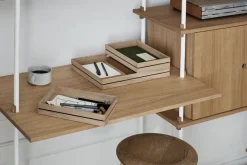 Discount MOEBE Caja de almacenaje Organise 25x34 cm, Wood Marrón