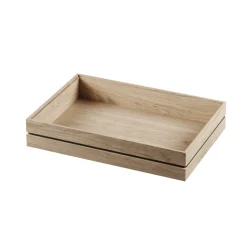 New MOEBE Caja de almacenaje Organise 17x25 cm, Wood Marrón