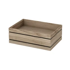 New MOEBE Caja de almacenaje Organise 17x25 cm, Wood Marrón