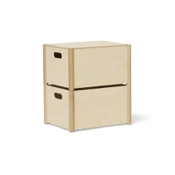 Outlet Form & Refine Caja de almacenaje Pillar M, Haya Beige