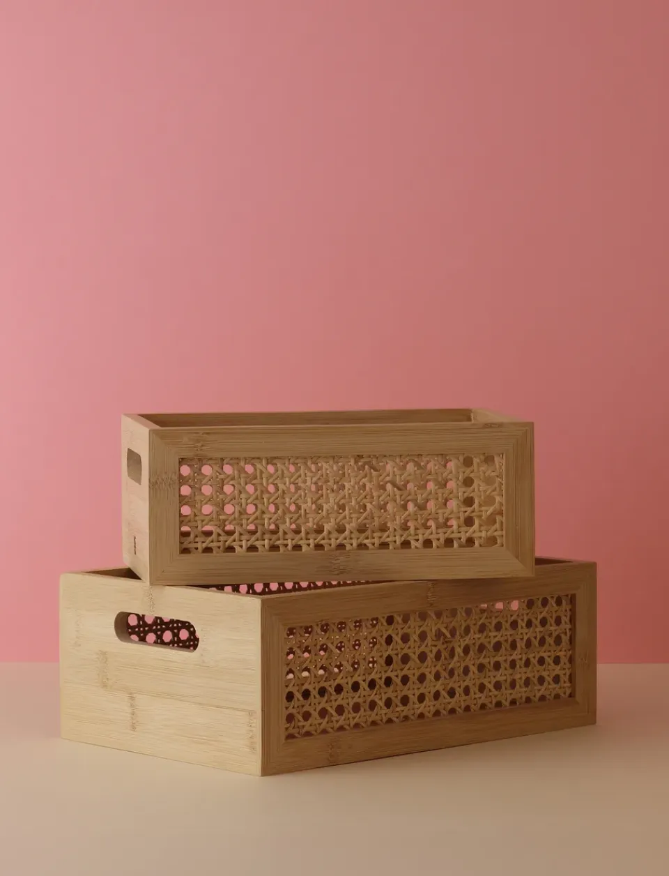 Discount RIG-TIG Caja de almacenamiento Bamboo box 20x30 cm, Bambú Beige