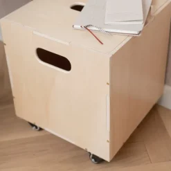 Discount Nofred Caja de almacenamiento Cube Storage, Abedul Beige