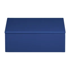 Best Mojoo Caja de almacenamiento lacada Lux 19x19x7 cm, Ultramarin Azul