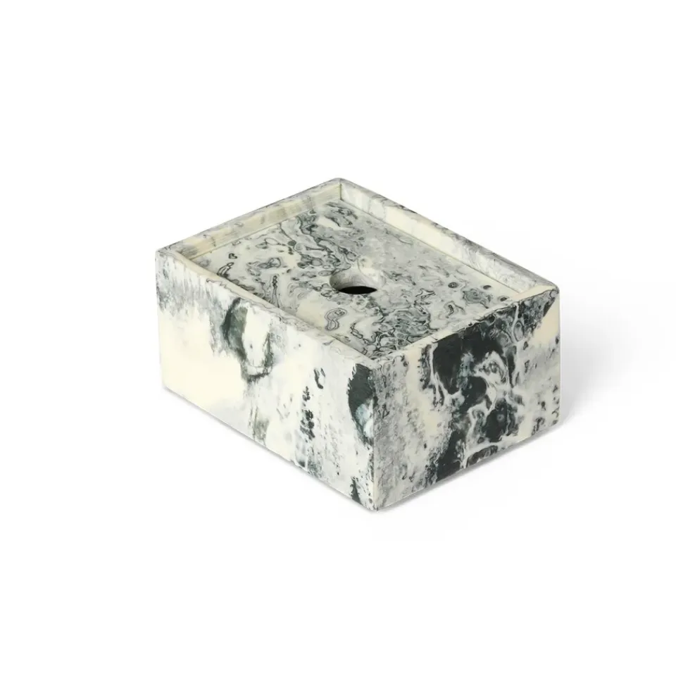 Clearance Ferm Living Caja de almacenamiento Mist 7,5x10 cm, Emerald-off white Gris