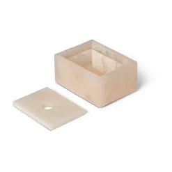 Ferm Living Caja de almacenamiento Mist 7,5x10 cm, Pearl Beige