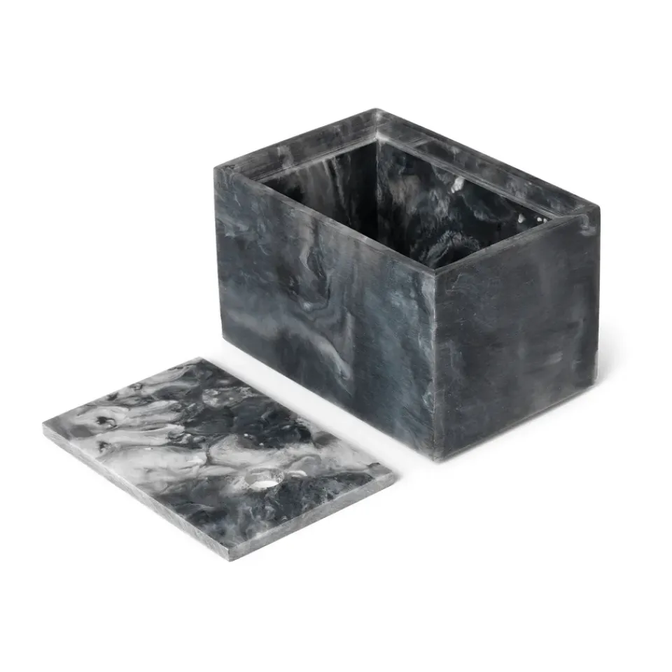 Discount Ferm Living Caja de almacenamiento Mist 10x15 cm, Charcoal Gris