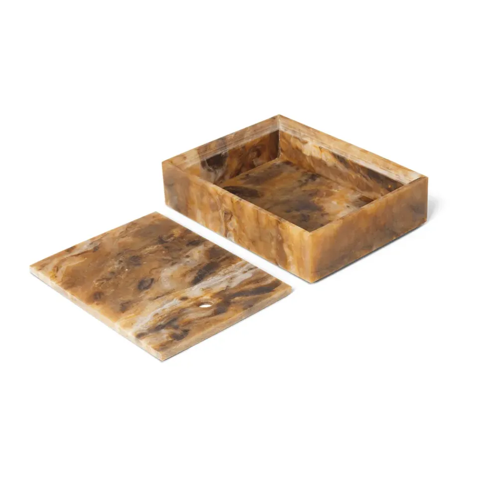 Best Ferm Living Caja de almacenamiento Mist 15x20 cm, Sugar kelp Marrón