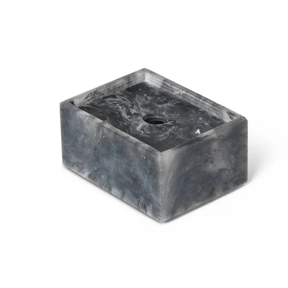 Ferm Living Caja de almacenamiento Mist 7,5x10 cm, Charcoal Gris