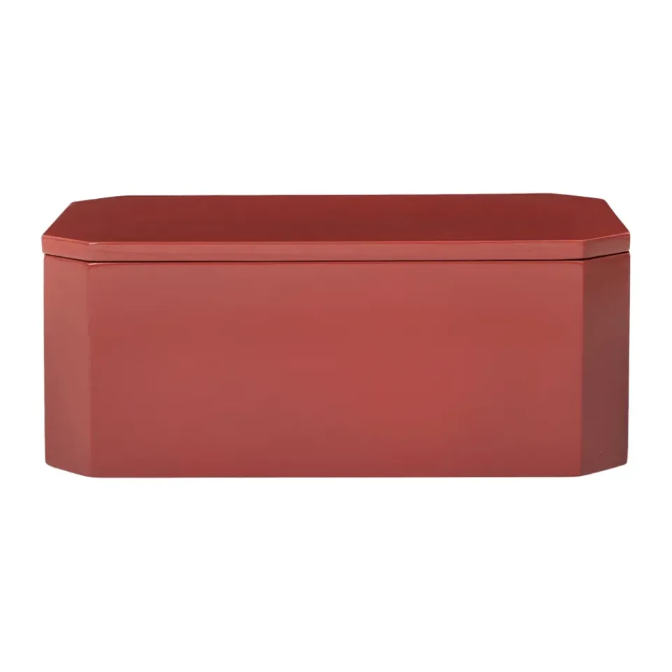 Best Ferm Living Caja de almacenamiento Nova 15x25 cm, Picante Red Rojo