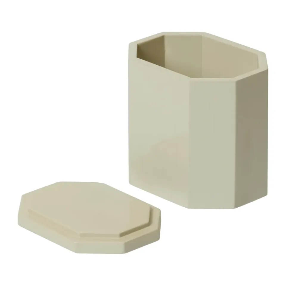 Ferm Living Caja de almacenamiento Nova 7,5x10 cm, Light Celedon Gris
