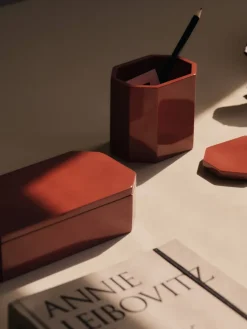 Clearance Ferm Living Caja de almacenamiento Nova 7,5x10 cm, Picante Red Rojo