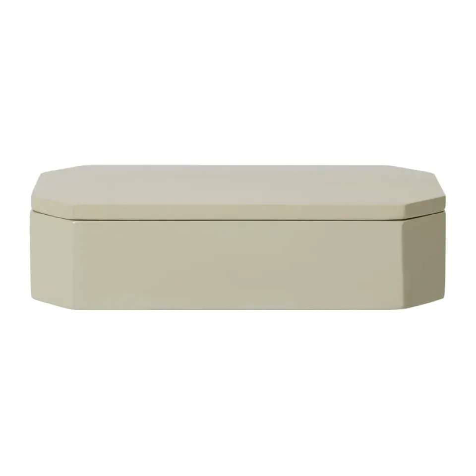 Best Ferm Living Caja de almacenamiento Nova 10x20 cm, Light Celedon Gris
