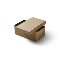 New Form & Refine Caja de almacenamiento Ordinary, 2-pack, Brown Marrón