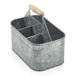 Sale Humdakin Caja de almacenamiento zinc , 30x20 Plateado