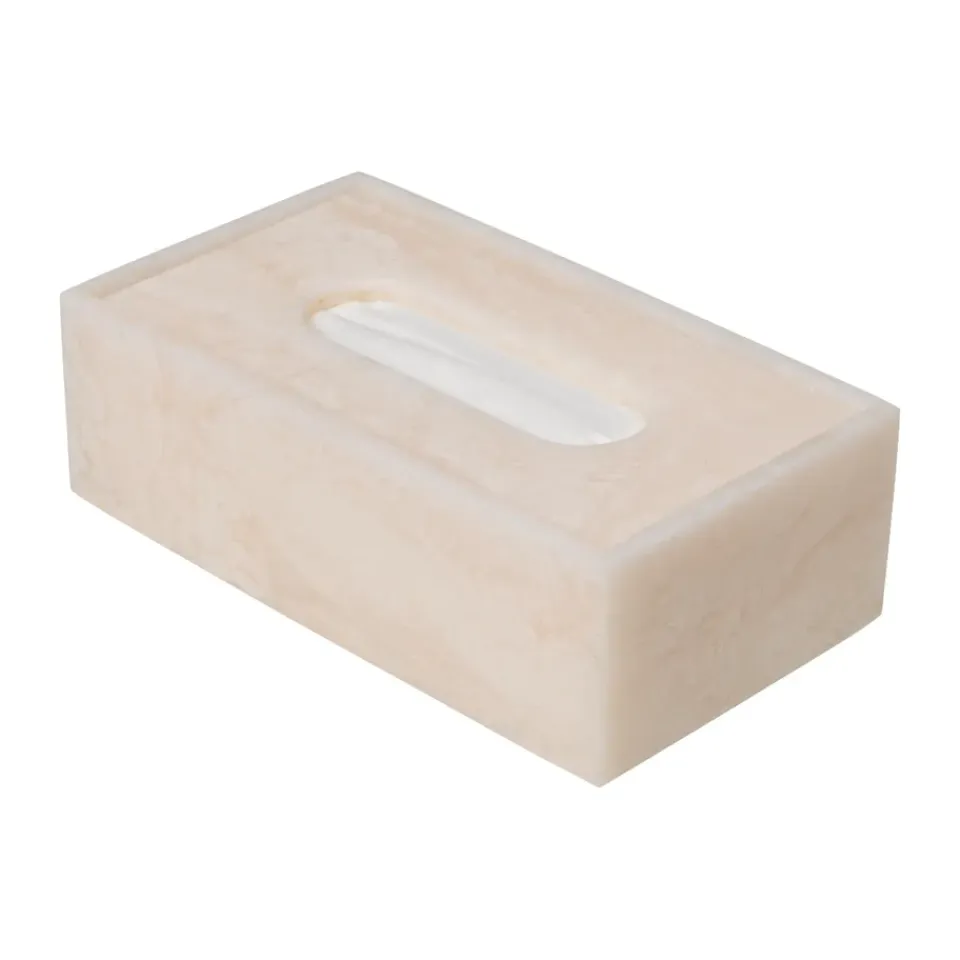 Sale Ferm Living Caja de pañuelos Mist 12x21,5 cm, Pearl Beige