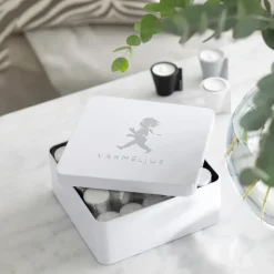 Online Solstickan Design Caja de velas Solstickan 21x21 cm, brillante Blanco