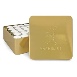 Outlet Solstickan Design Caja de velas Solstickan 21x21 cm, Dorado Color dorado