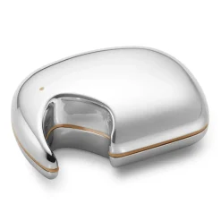 Georg Jensen Caja Elephant 7x10 cm, Acero inoxidable-amarillo PlateadoAmarillo