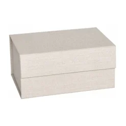 New OYOY Caja Hako A5, Clay melange Beige