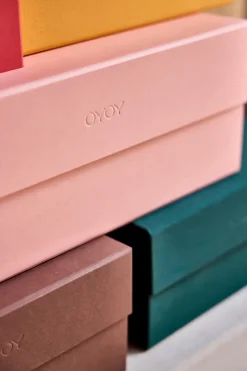 OYOY Caja Hako A4, Coral Rosa