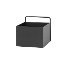 Sale Ferm Living Caja pared Wall Box cuadrado, Negro