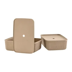 Outlet Zone Denmark Cajas de almacenamiento Pulp 32x48 cm 2-pack, Natural Brown Marrón