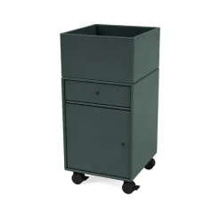 Hot Montana Cajonera con ruedas Runner, Black jade 163 Verde