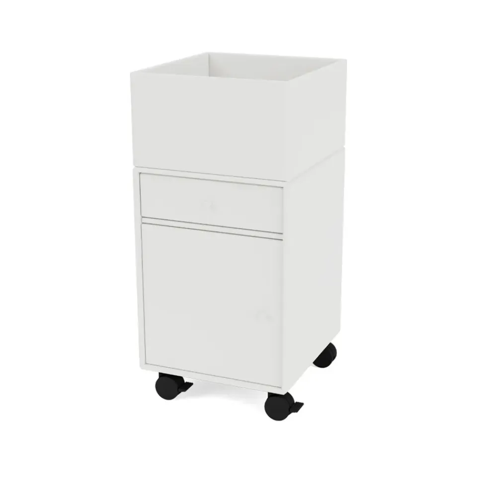 Clearance Montana Cajonera con ruedas Runner, White 01 Blanco