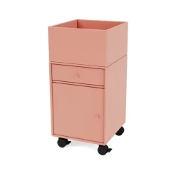 Outlet Montana Cajonera con ruedas Runner, Rhubarb 151 Rosa