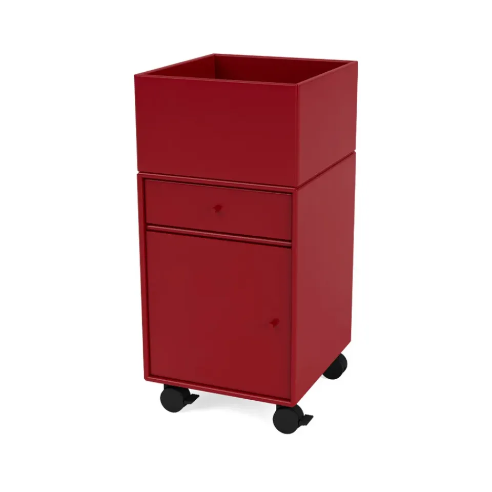 Hot Montana Cajonera con ruedas Runner, Beetroot 165 Rojo
