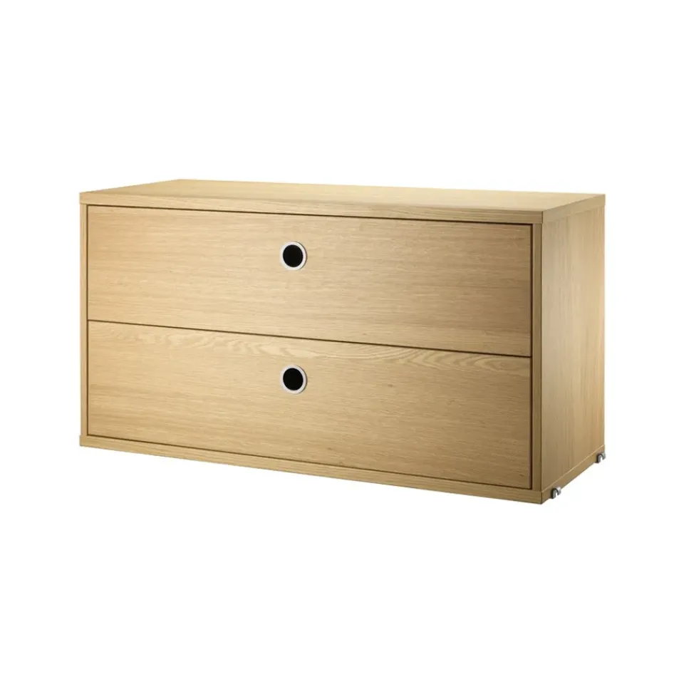Outlet String Cajonera , Roble, 78x30 cm Beige