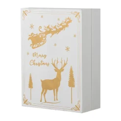Discount Bloomingville Calendario de adviento Elimar luminoso, Blanco