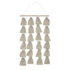 Online Scandi Living Calendario de adviento Joyful 75 cm, Beige