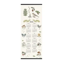 Outlet Almedahls Calendario Skogsvandring 2026, 35x90 cm Blanco