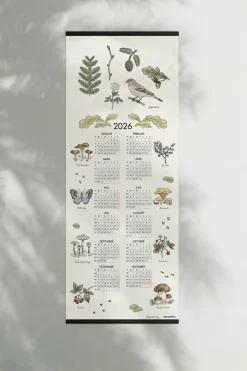 Outlet Almedahls Calendario Skogsvandring 2026, 35x90 cm Blanco