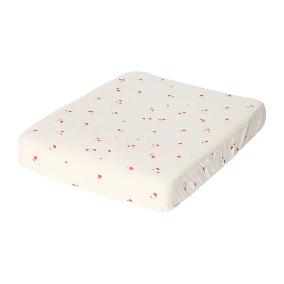 Outlet Garbo&Friends Cambiador Poppy Seersucker, 50x70x15 cm Rojo