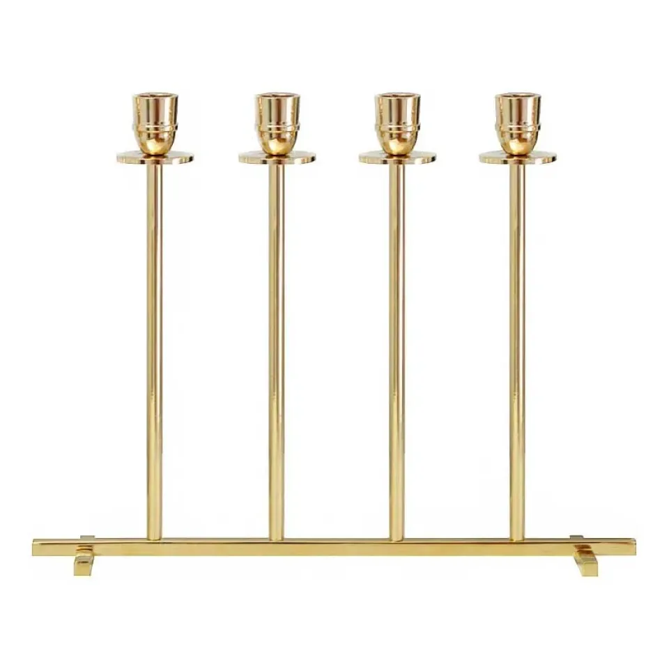 Best Hilke Collection Candelabro Alto, latón macizo Color dorado