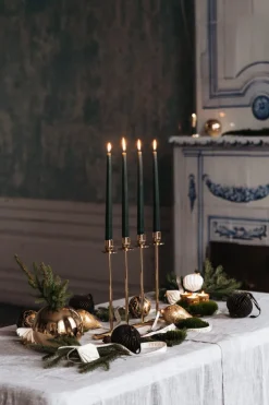 Best Hilke Collection Candelabro Alto, latón macizo Color dorado